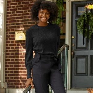 Summersalt Cashmere Blend Bishop-Sleeve Sweater Size M